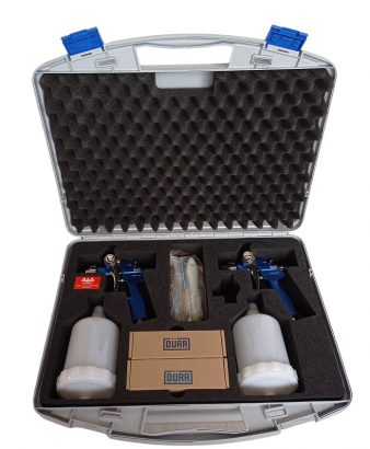 Zestaw promocyjny Pistolety malarskie DÜRR EcoGun 910 pneumatyczne, niskociśnieniowe w walizce